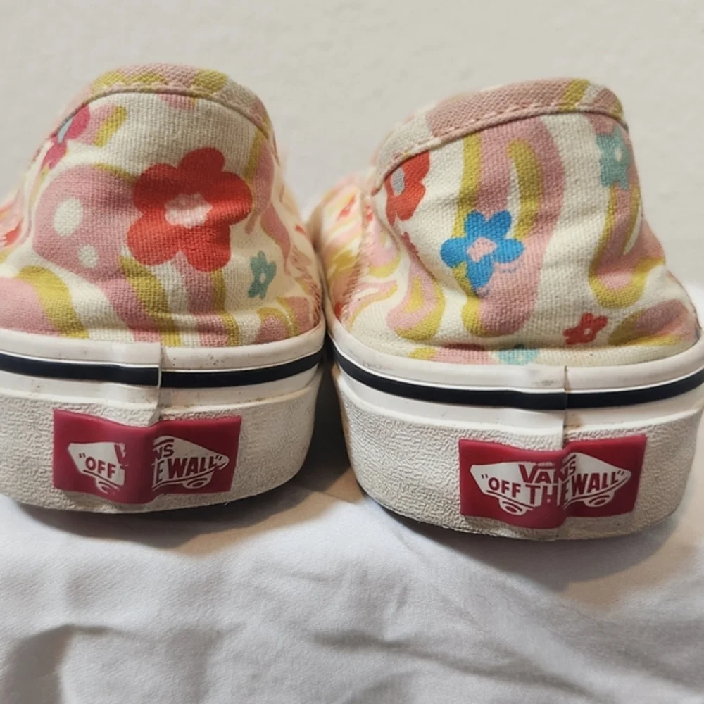 Vans Slip On‎ Vr3 SF Groovy Floral Sneaker Shoe Women's Skater Feminine Size 6